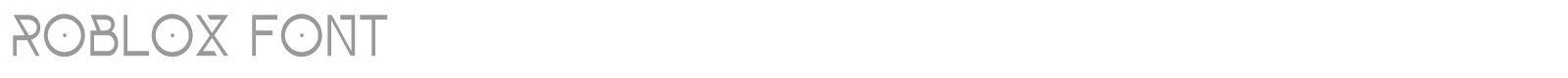 Roblox font preview